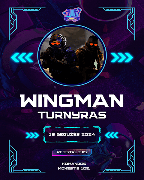 Counter-Strike 2 Wingman Tournament in Kaunas and Klaipeda at GG Arena!